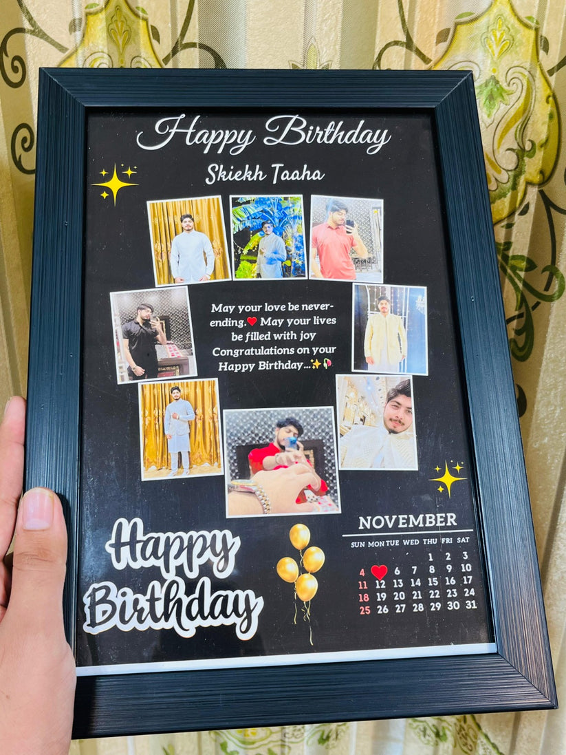 Customize Birthday Or Wedding Wooden Frame