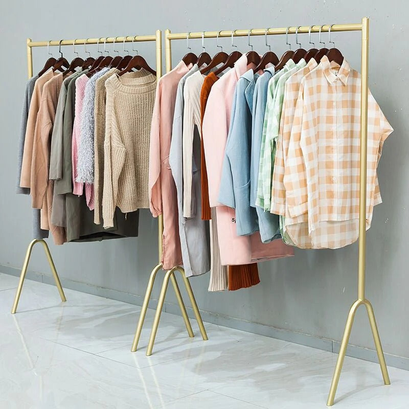 Stand Up Hanging Robe Rack Modern- Cloth hanging stand rack – Looto.pk