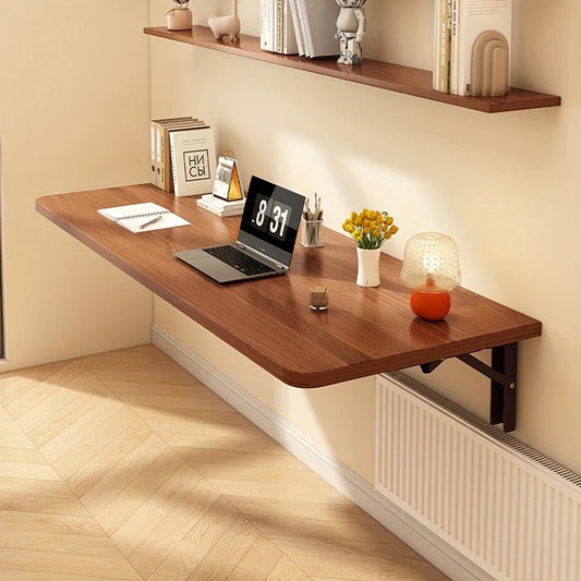 Traditional Foldable Wall - Desk in White or Brown