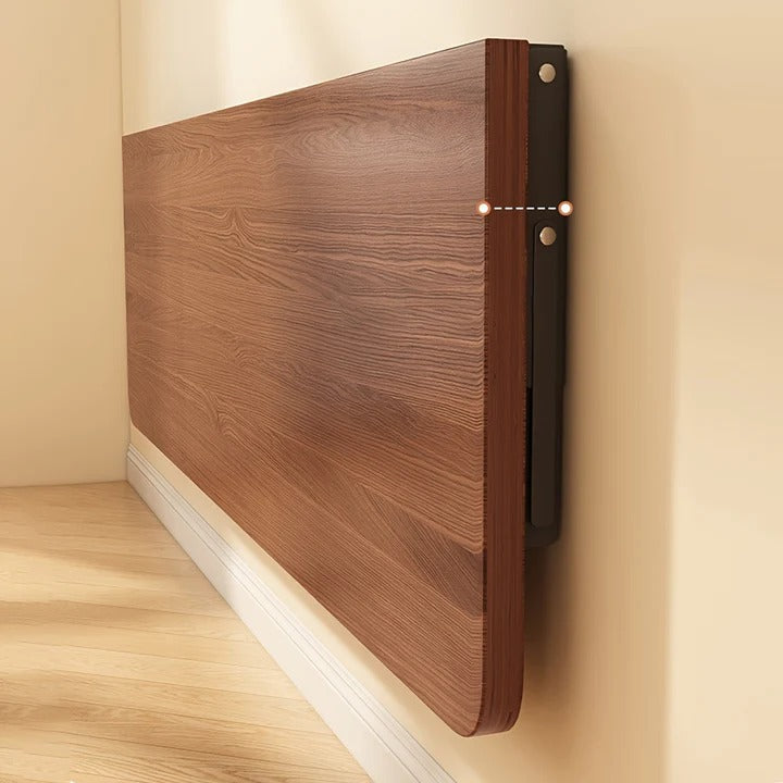 Traditional Foldable Wall - Desk in White or Brown