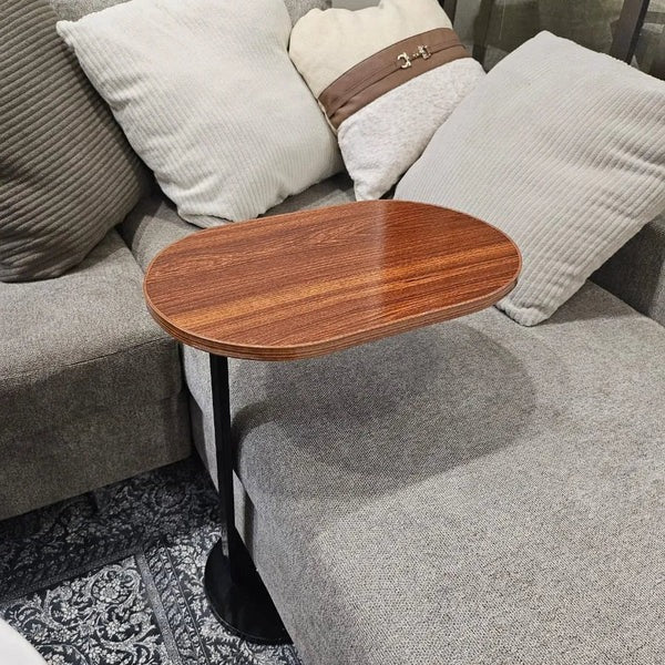 Unique C-Shaped Sofa Side Table (Fixed Height)