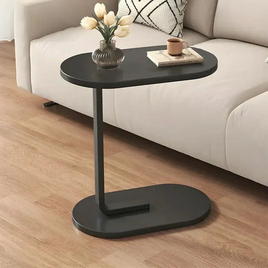 Unique C-Shaped Sofa Side Table (Fixed Height)