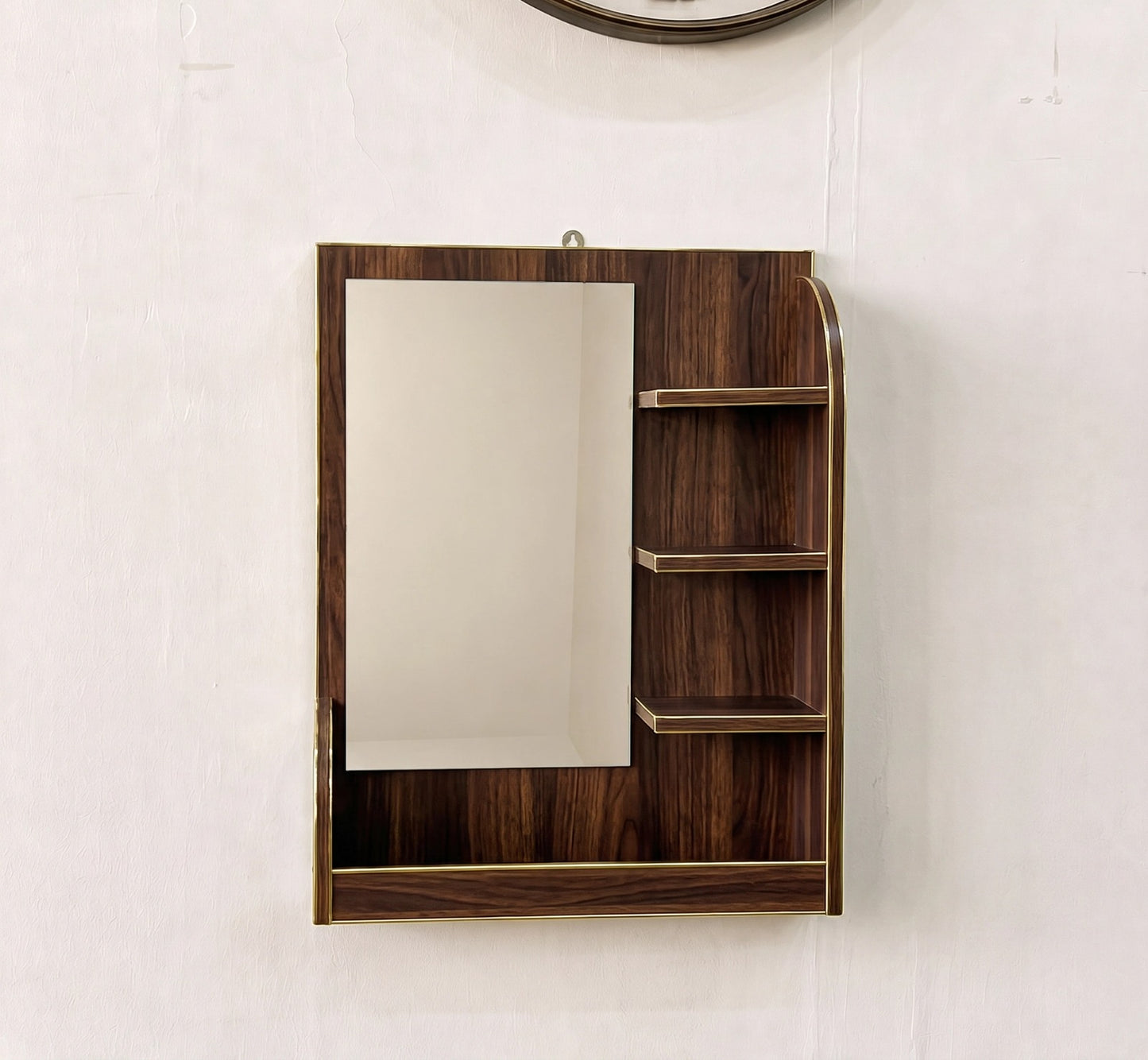 New & Upgraded Wall Mounted Dressing Table Wall ( Mirror With Shelves )