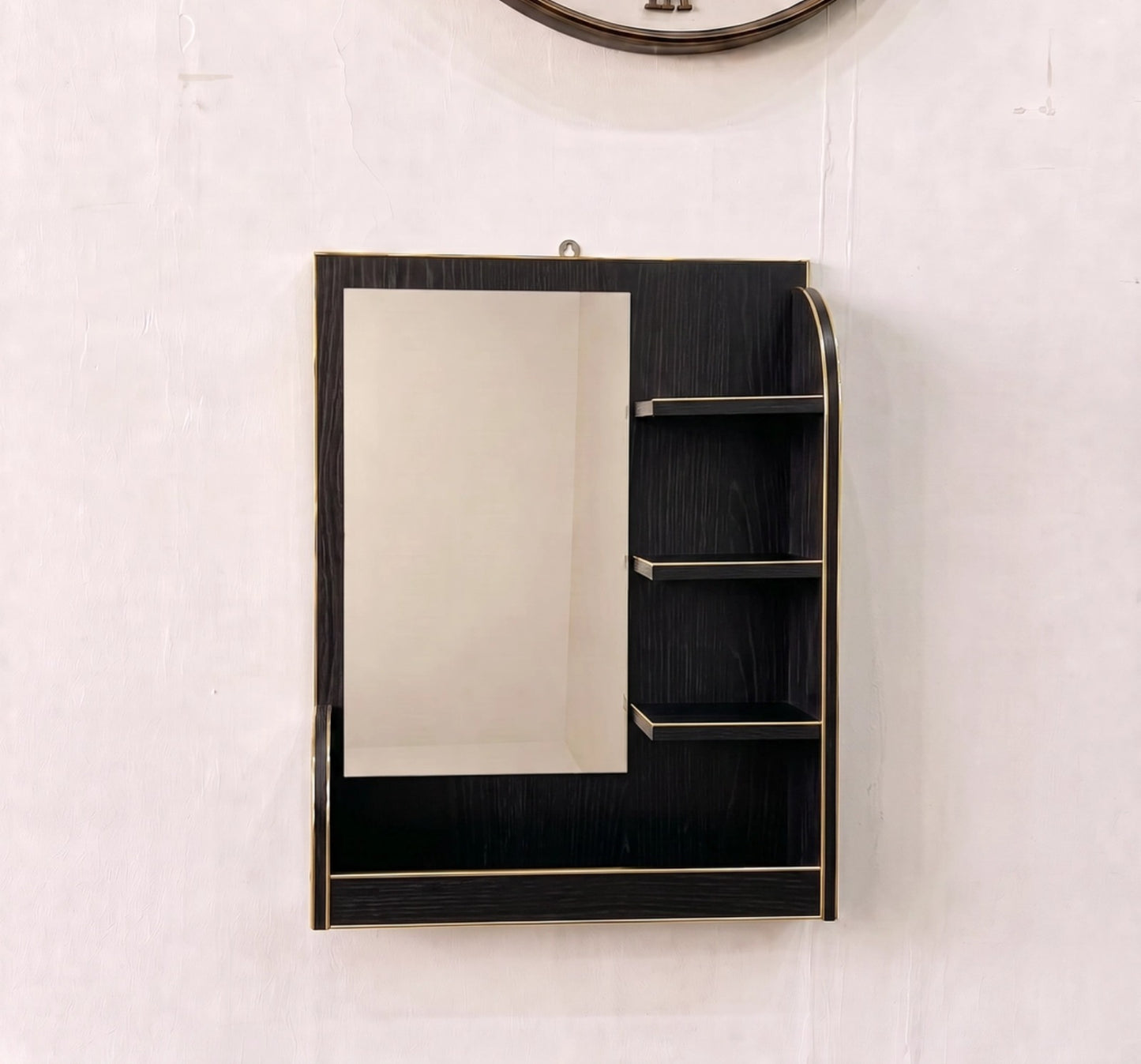 New & Upgraded Wall Mounted Dressing Table Wall ( Mirror With Shelves )