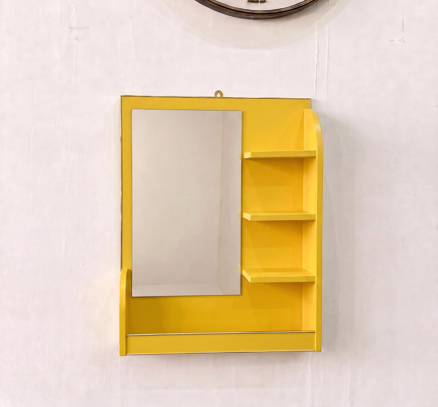 New & Upgraded Wall Mounted Dressing Table Wall ( Mirror With Shelves )