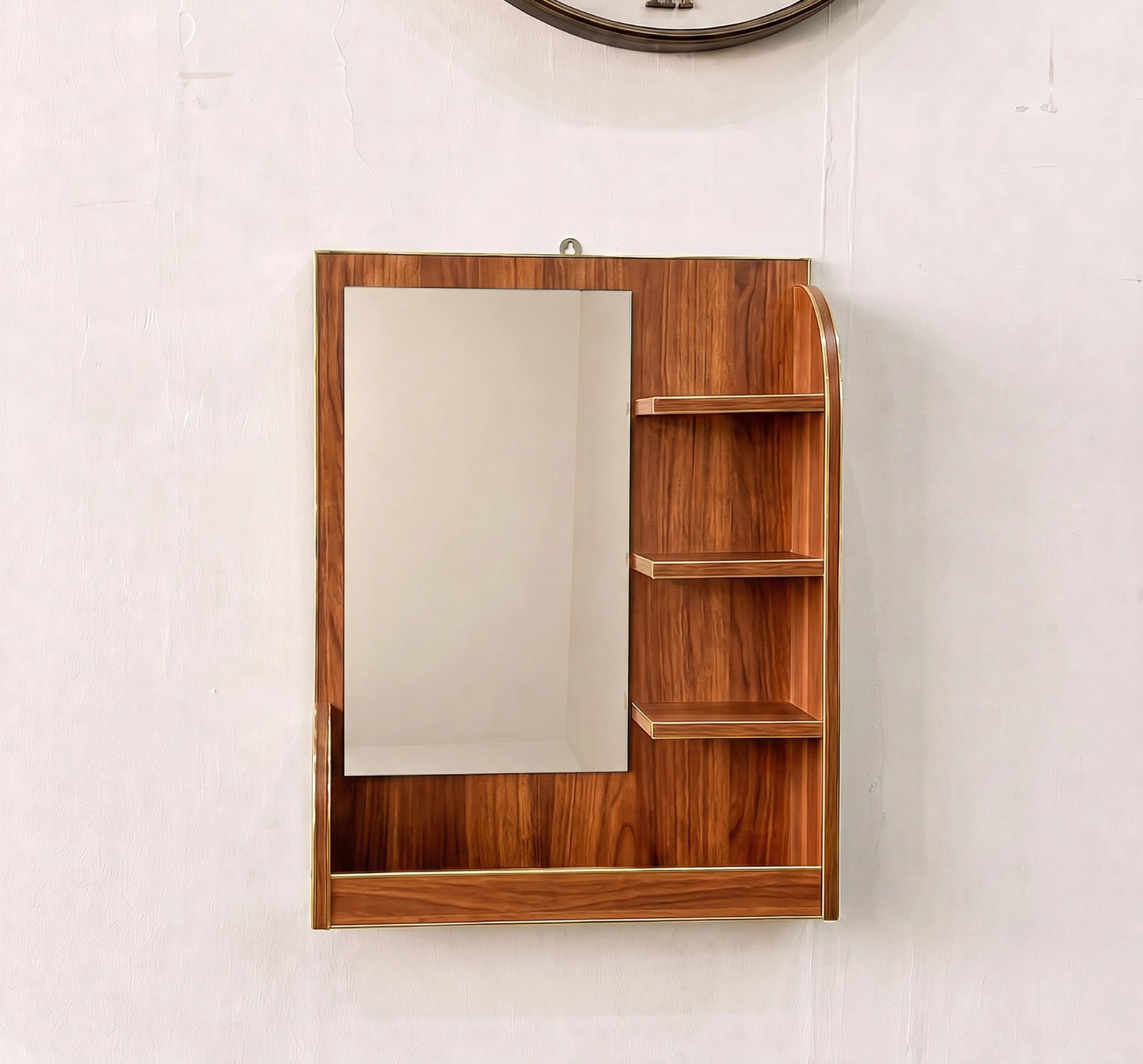 New & Upgraded Wall Mounted Dressing Table Wall ( Mirror With Shelves )