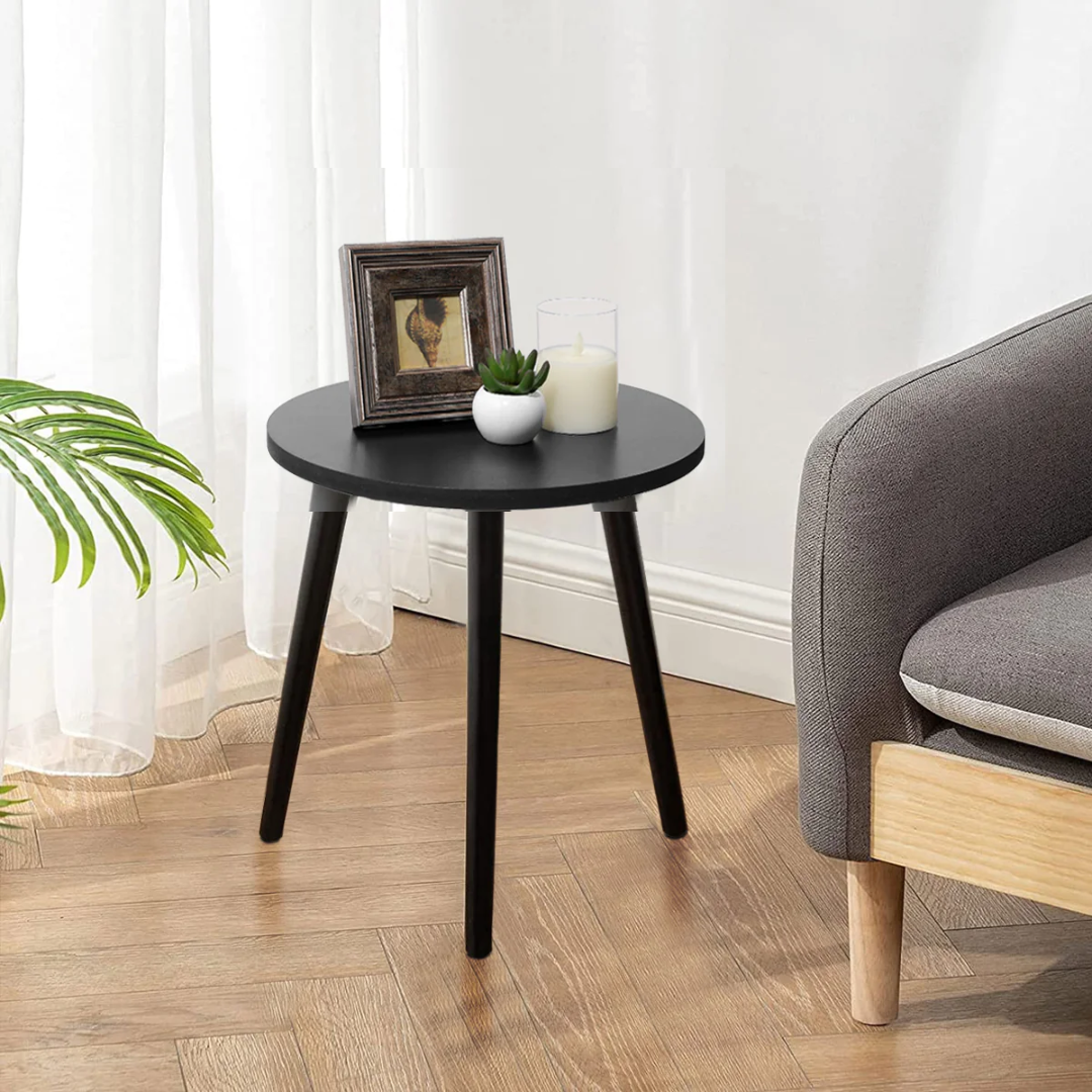 Side & Coffee table (16 Inches Top & 20.5 Inches Height ) with solid wooden legs